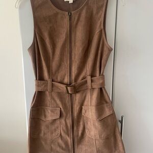 Cotton Candy faux suede mini dress